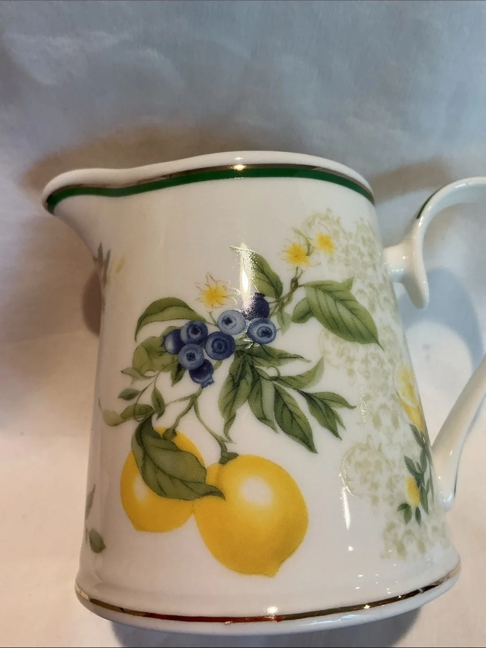 Lemon & Blueberry Cream and Sugar Set